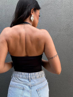 Cropped Alça Pescoço