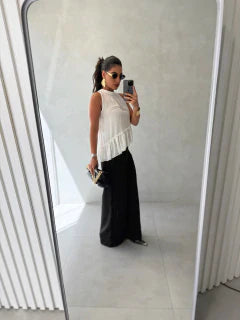 Blusa Chifon Babado