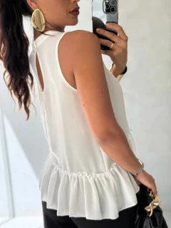 Blusa Chifon Babado