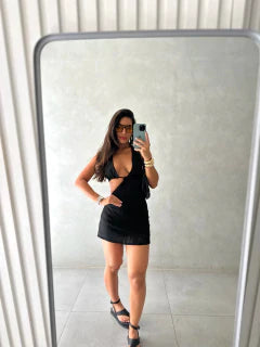 Vestido Curto Top Amarração