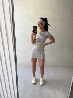 Vestido Manga Costa Bandana