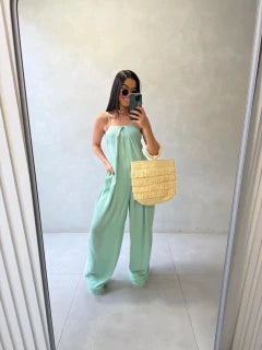 Macacão Serena Pantalona