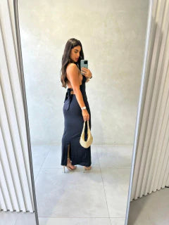 Vestido Cintura Amarração