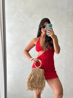 Vestido Curto Top Amarração