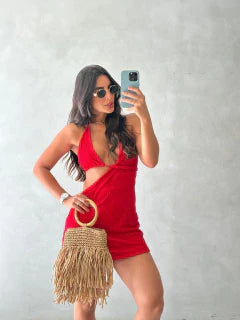 Vestido Curto Top Amarração