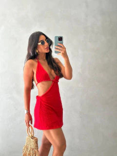 Vestido Curto Top Amarração