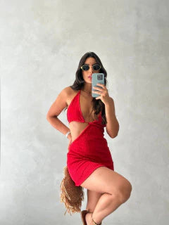 Vestido Curto Top Amarração