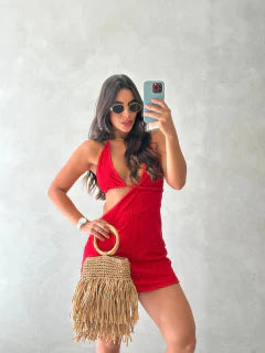 Vestido Curto Top Amarração