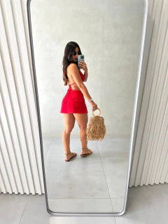 Vestido Curto Top Amarração