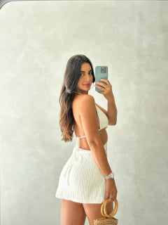 Vestido Curto Top Amarração