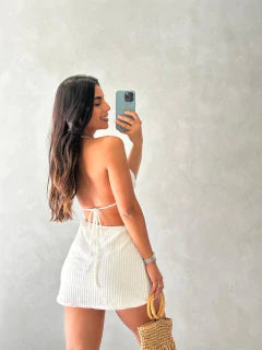 Vestido Curto Top Amarração