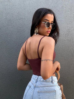 Cropped Poliamida Alça