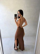 Vestido Costas Nua Longo