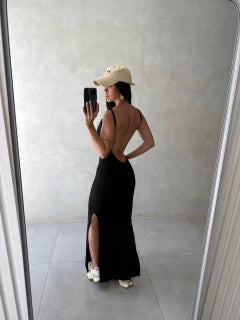 Vestido Costas Nua Longo