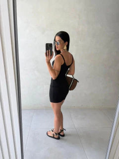 Vestido Curto Canelado