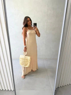 Vestido Longo Plissado