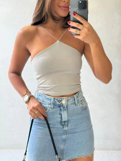 Cropped Alça Elástico